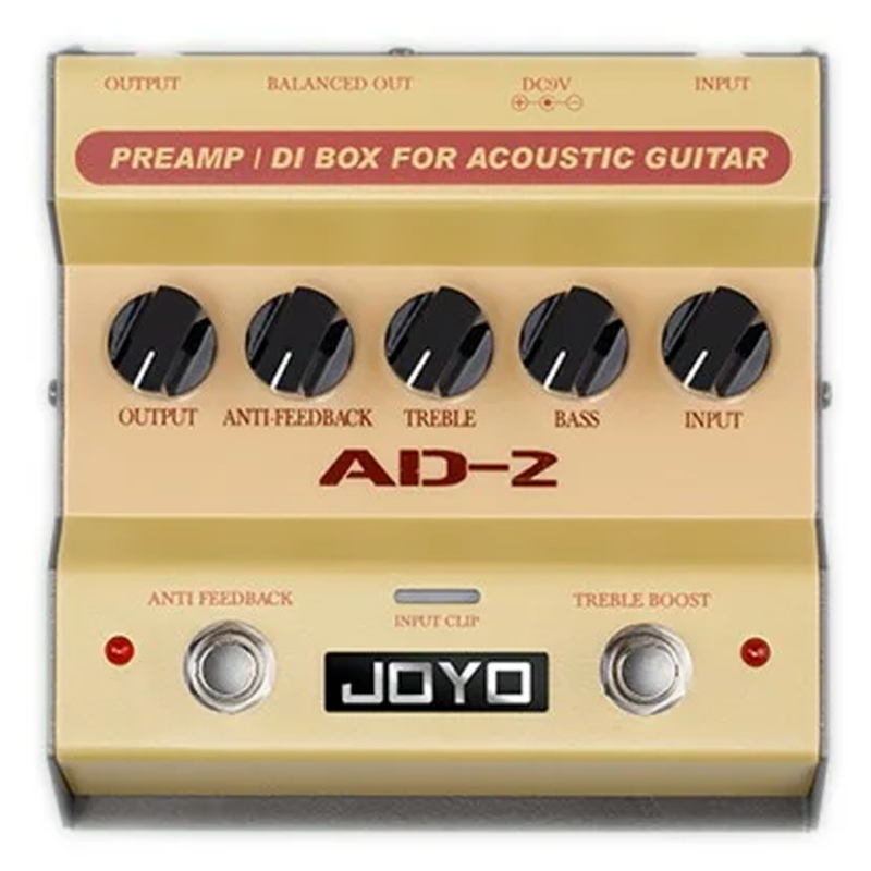 გიტარის ეფექტი Joyo Acoustic Guitar Pedal Preamp/DI AD2 Music Room