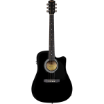 ელექტრო აკუსტიკური გიტარა Fender squier SA-105CE Dreadnought SHF electric acoustic guitar (Black)