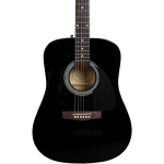 აკუსტიკური გიტარის კრებული FENDER FA-115 Dreadnought Pack, Black, Walnut Fingerboard - Image 3