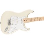 ელექტრო გიტარა Fender Squier Affinity Series Stratocaster MF electric guitar (Olympic white) - Image 4