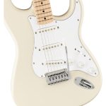 ელექტრო გიტარა Fender Squier Affinity Series Stratocaster MF electric guitar (Olympic white) - Image 3