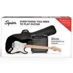 ელექტრო გიტარის კრებული SQUIER Sonic Strat Pack, Maple Fing, Black, Gig Bag, 10G - - Image 3