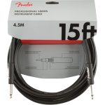 ინსტრუმენტის კაბელი FENDER Professional Series Instrument Cable, Straight/Straight, 15', Black