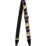 გიტარის ქამარი FENDER Neon Monogrammed Strap, Pink and Yellow, 2" - Image 2