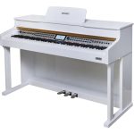 ელექტრო პიანო SONATE LH-108 WHITE  POLISH with four Speakers Hammer action keyboard
(Counterweight iron outward)
Bluetooth - Image 4