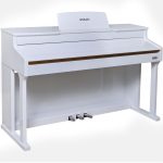 ელექტრო პიანო SONATE LH-108 WHITE  POLISH with four Speakers Hammer action keyboard
(Counterweight iron outward)
Bluetooth - Image 2