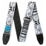 გიტარის ქამარი dunlop ILD07 STRAP I LOVE DUST ELECTRONIC TEA