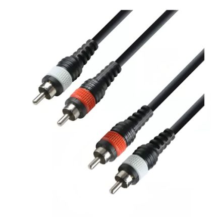 კაბელი RockCable By Warwick RCL 20941 D4 Patchcable, 1 m/3,28 ft  2x RCA male 2x RCA male