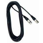 კაბელი RockCable By Warwick RCL 30306 D6 Microphone Cable 6m/20 ft AD 6mm/OD 0236" XLR(F)-XLR(M) Black - Image 2
