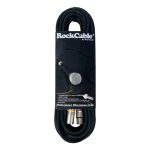 კაბელი RockCable By Warwick RCL 30306 D6 Microphone Cable 6m/20 ft AD 6mm/OD 0236" XLR(F)-XLR(M) Black