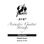 აკუსტიკური გიტარის სიმი ცალობით Warwick Phosphor Bronze  Singl String  016 47016