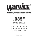 ბას გიტარის სიმი ცალობით Warwick RED String SINGLE STRING 085"  42085