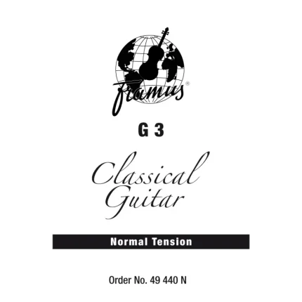 კლასიკური გიტარის სიმი ცალობით Warwick Classic Normal Tension G3/.040"  49440 N