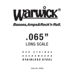 ბას გიტარის სიმი ცალობით Warwick RED String SINGLE STRING 065"  42065