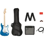 ელექტრო გიტარის კრებული SQUIER Affinity Strat HSS Pack, Maple Fing, Lake Placid Blue