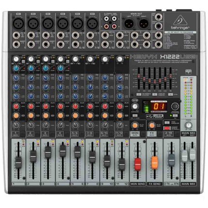 ანალოგური მიქშერი Behringer QX1222USB - Mixer with USB and Effects